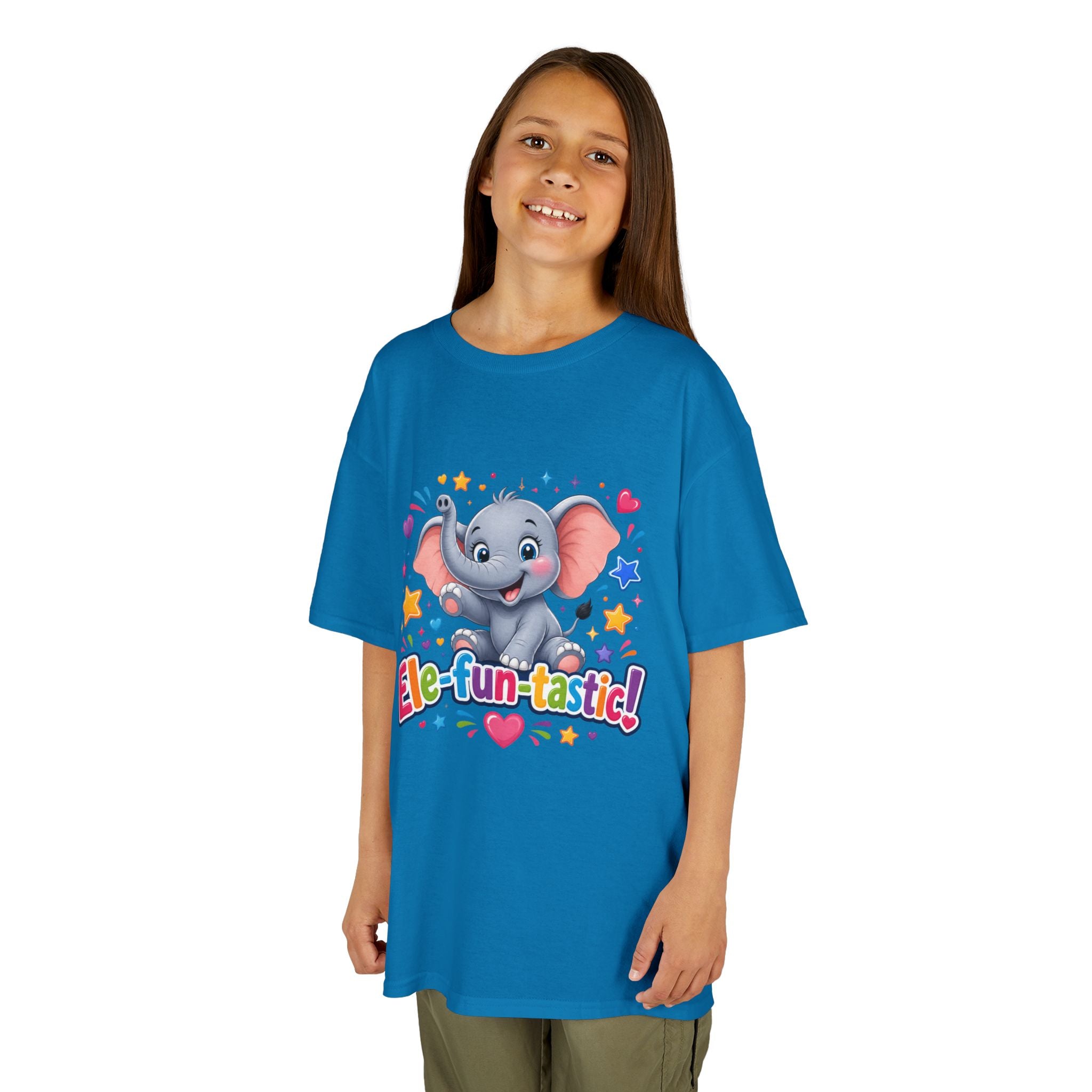 Kids T-Shirt — "Ele-fun-tastic!" Cute Elephant Graphic Tee for Toddlers, Birthday & Playtime