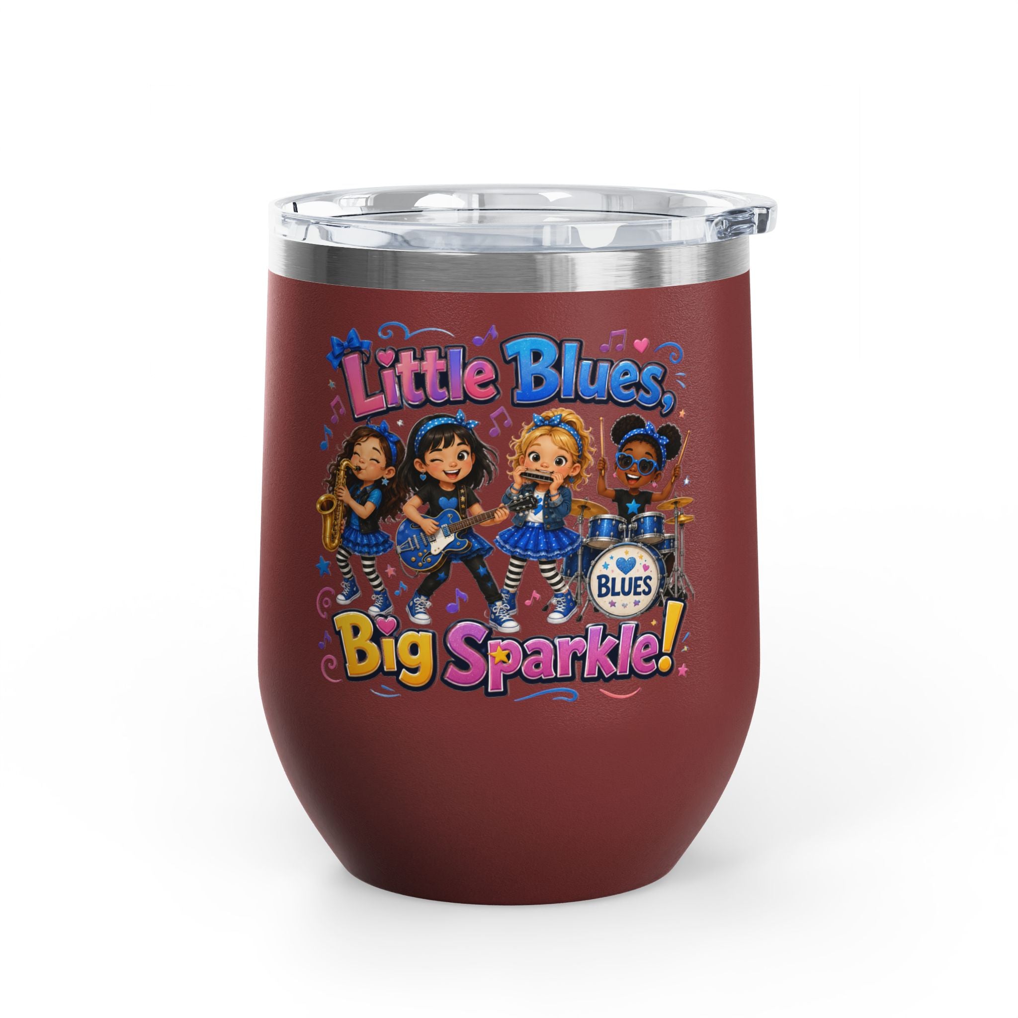 "Little Blues Big Sparkle" Insulated 12oz Travel Cup