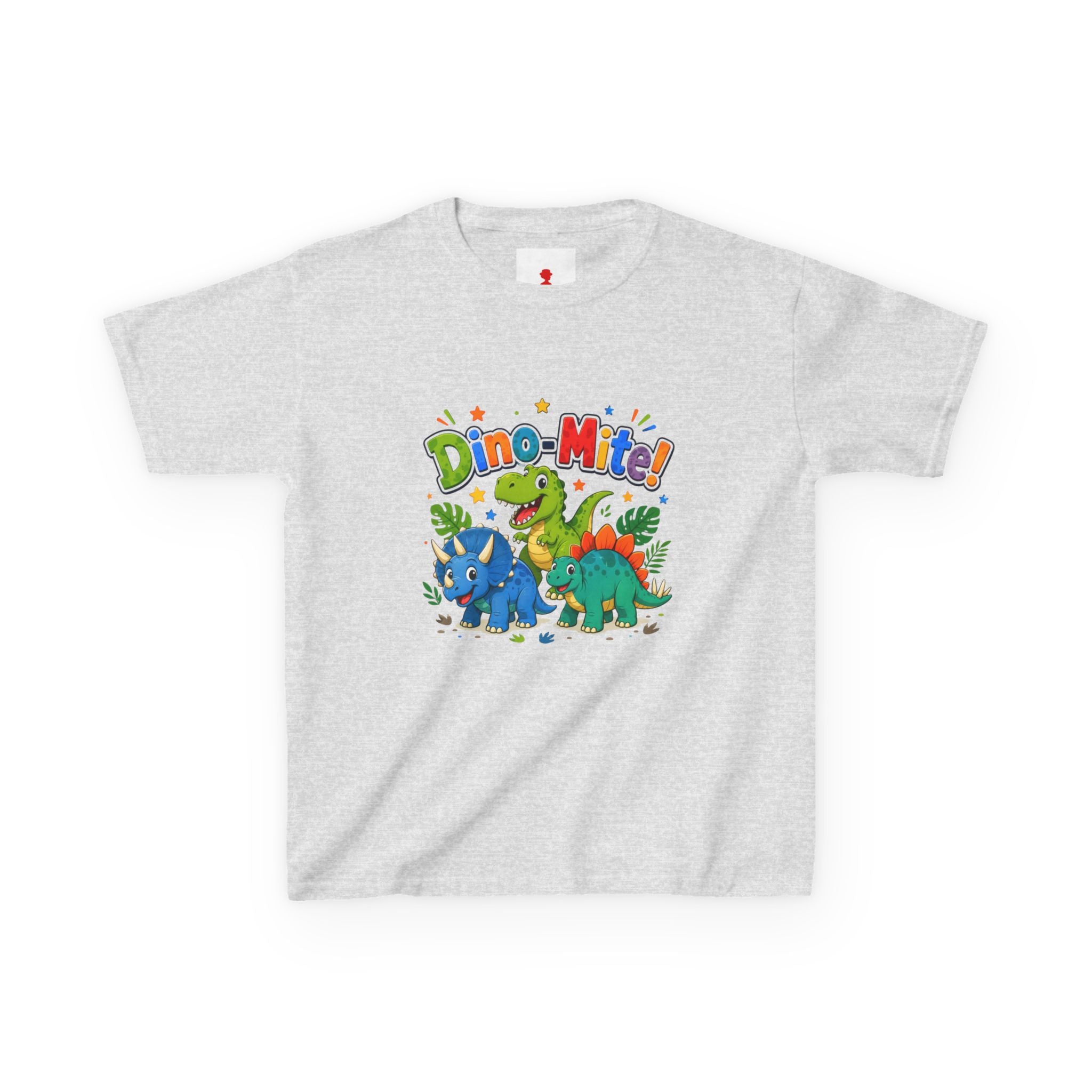 Kids T-Shirt - "Dino-Mite!" Colorful Dino Crew Tee for Toddlers & Kids