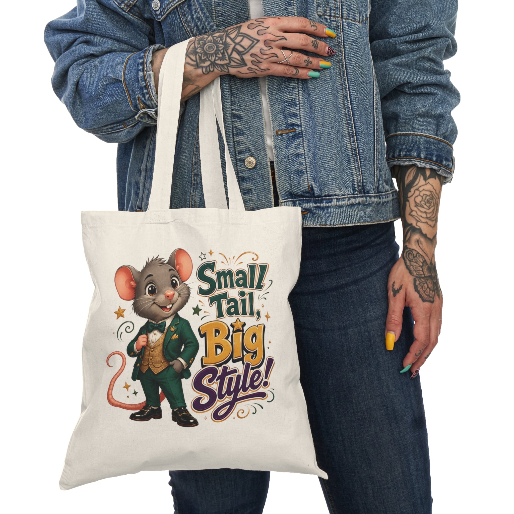 Small Tail, Big Style! Cute Mouse Tote Bag