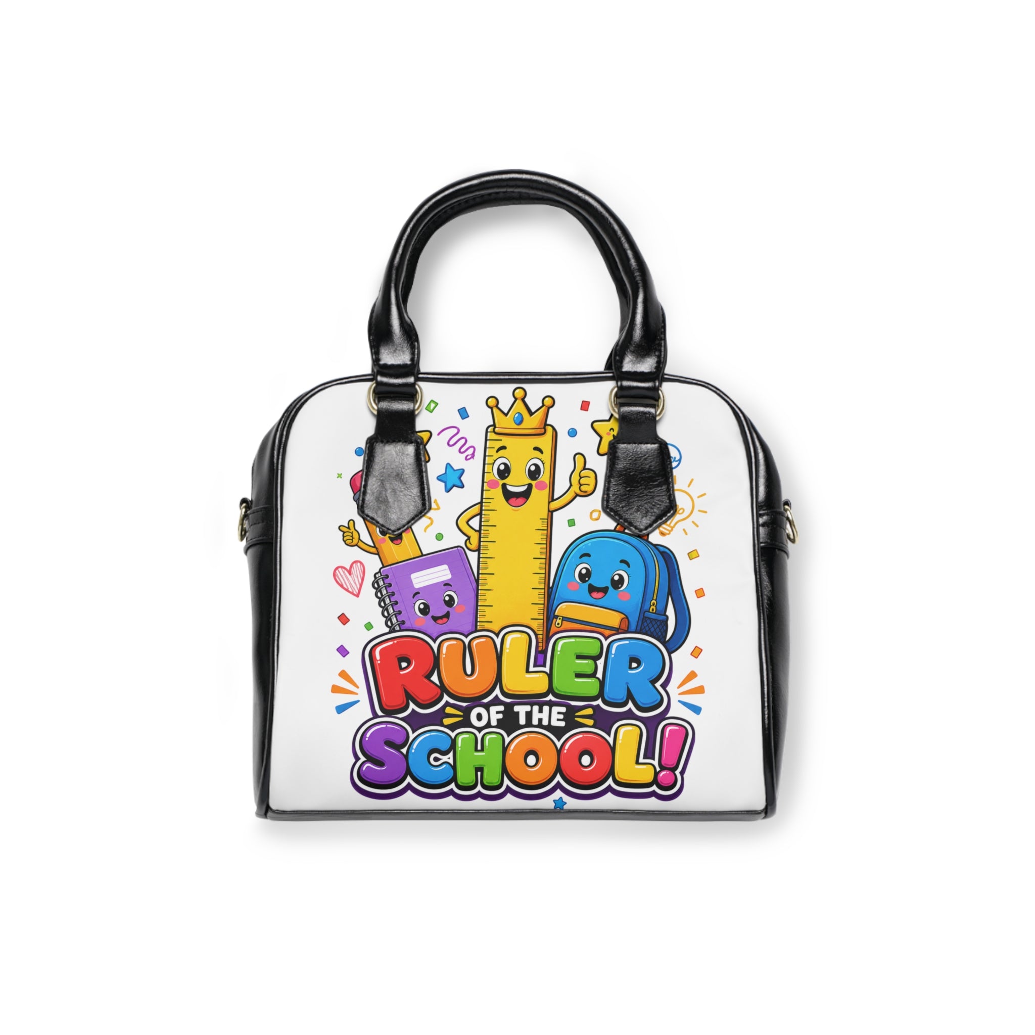 Ruler of the School Shoulder Handbag | Cute School Supplies Cartoon