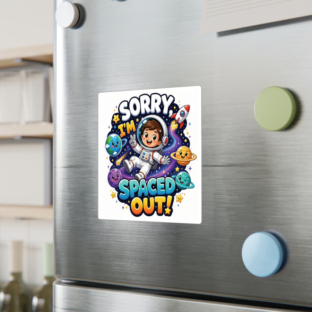 Sorry I’m Spaced Out! Astronaut Kids Vinyl Sticker