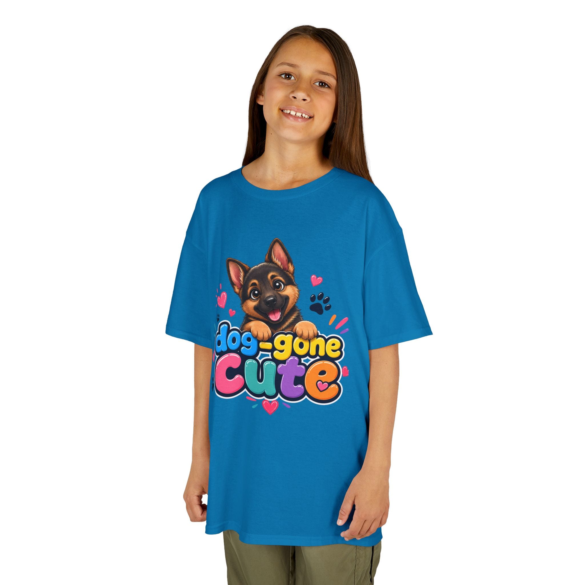 Kids T-Shirt — "Dog-Gone Cute" German Shepherd Puppy Tee