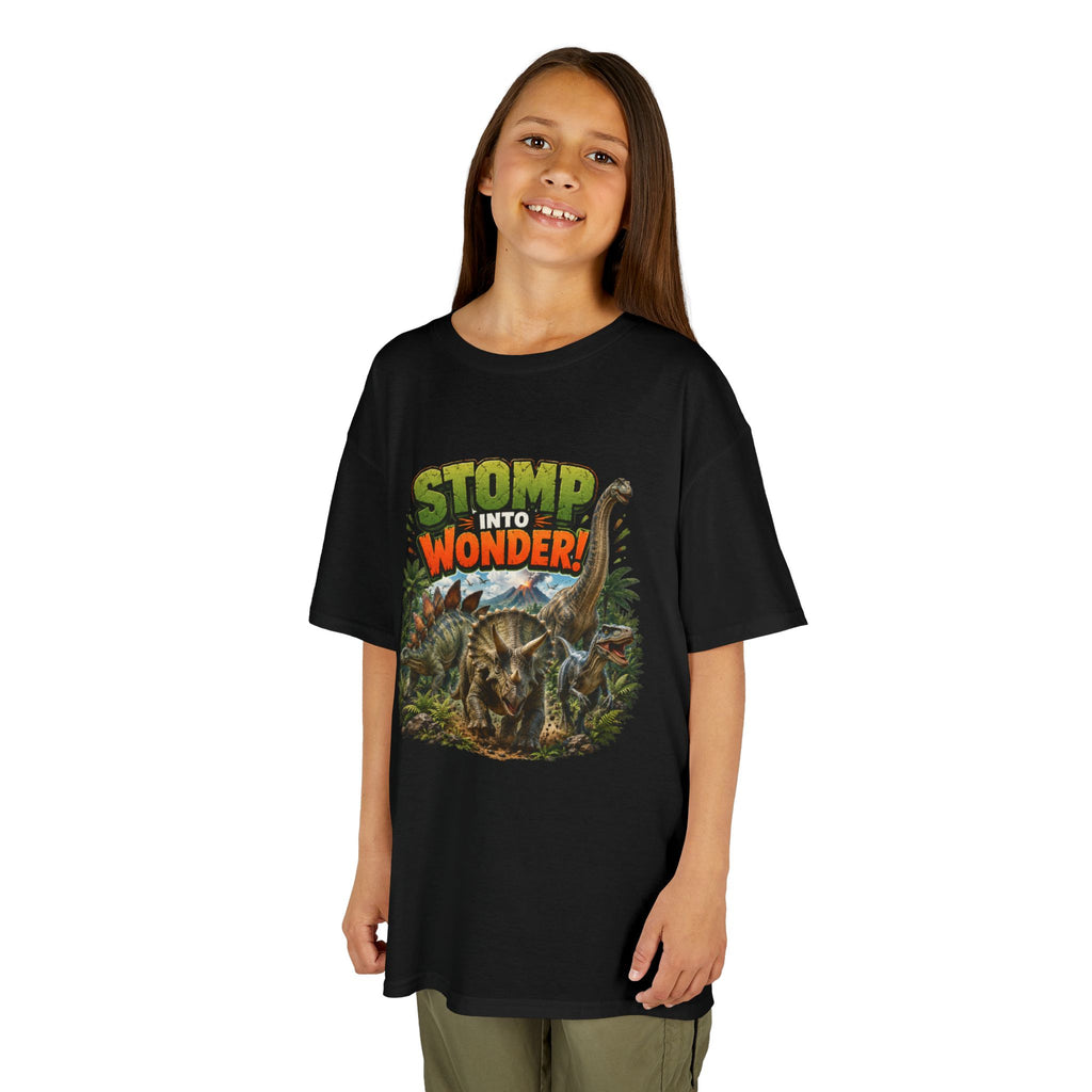 Kids T-Shirt - "Stomp Into Wonder" Dinosaur Graphic Tee