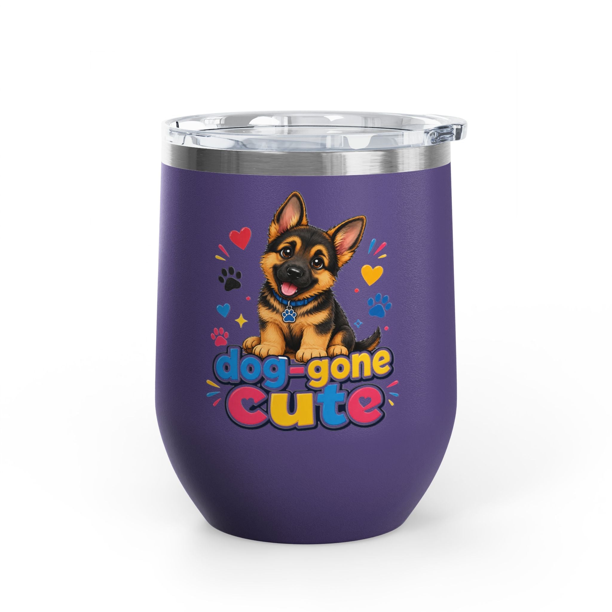 "Dog-Gone Cute" German Shepherd 12oz Insulated Cup