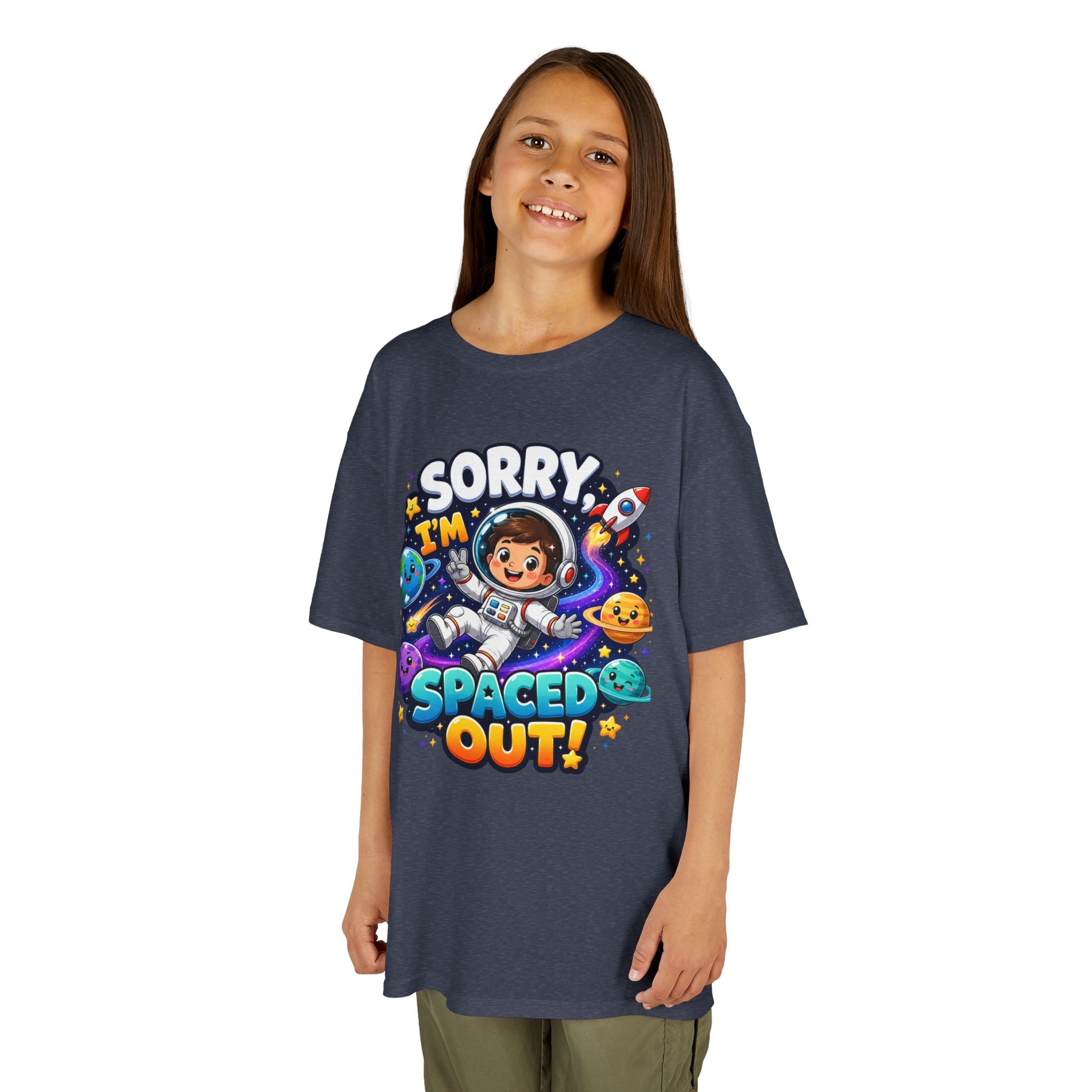 Spaced Out Kids T-Shirt — "Sorry I'm Spaced Out!" Cute Space Astronaut Tee