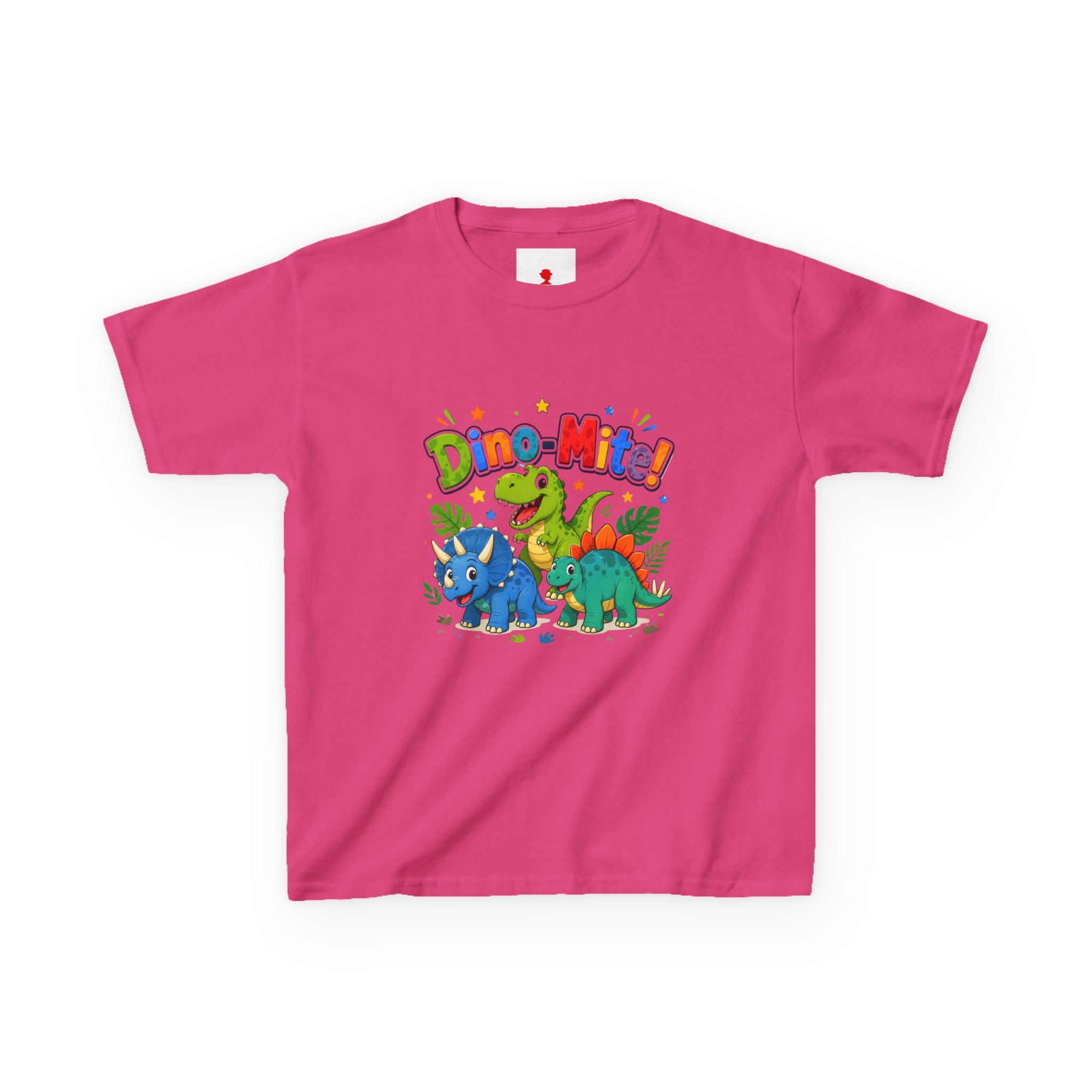 Kids T-Shirt - "Dino-Mite!" Colorful Dino Crew Tee for Toddlers & Kids