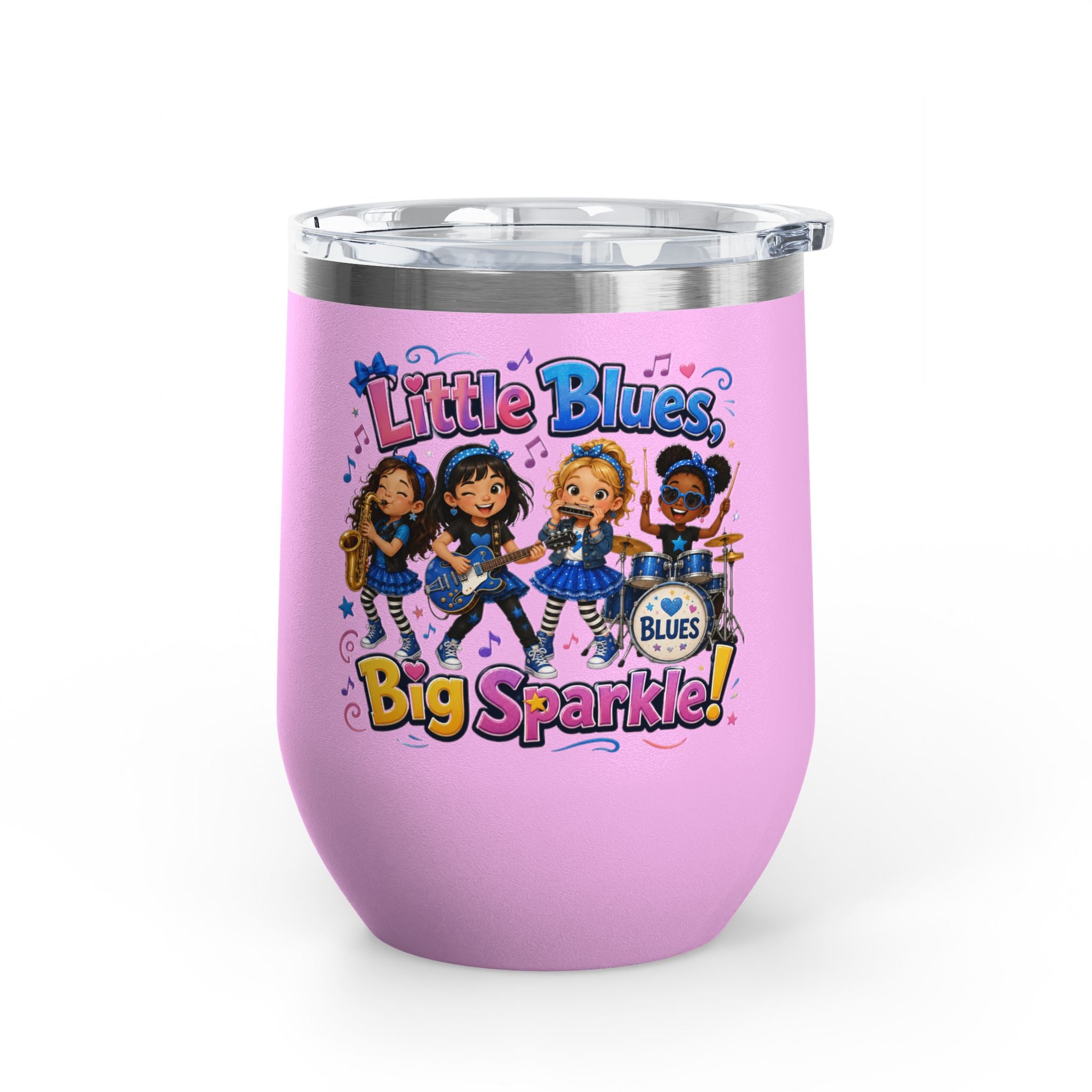 "Little Blues Big Sparkle" Insulated 12oz Travel Cup