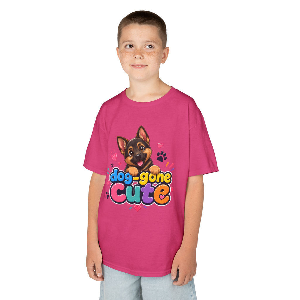 Kids T-Shirt — "Dog-Gone Cute" German Shepherd Puppy Tee