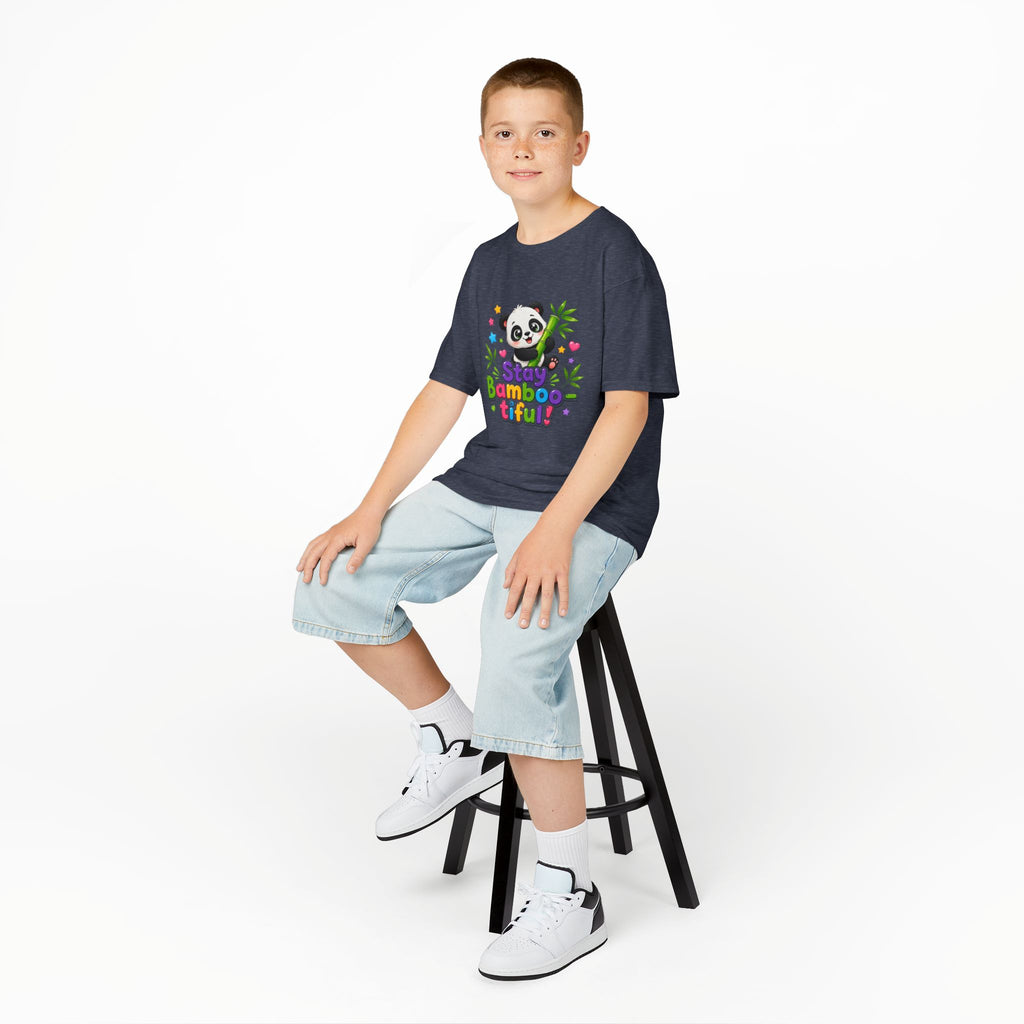 Kids Panda 'Stay Bambootiful!' T-Shirt — Cute Bamboo Forest Tee for Boys & Girls