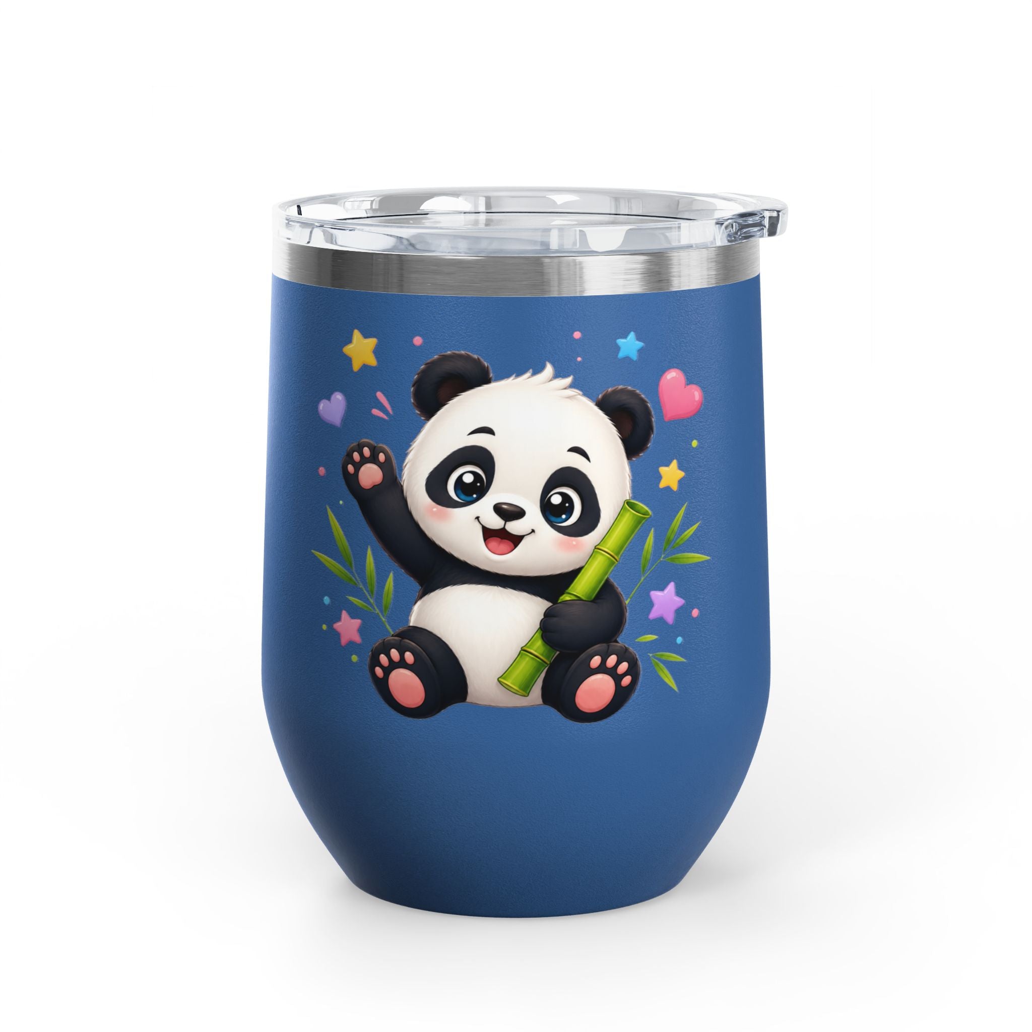 Panda Love 12oz Tumbler — Cute Bamboo Baby Panda Insulated Cup
