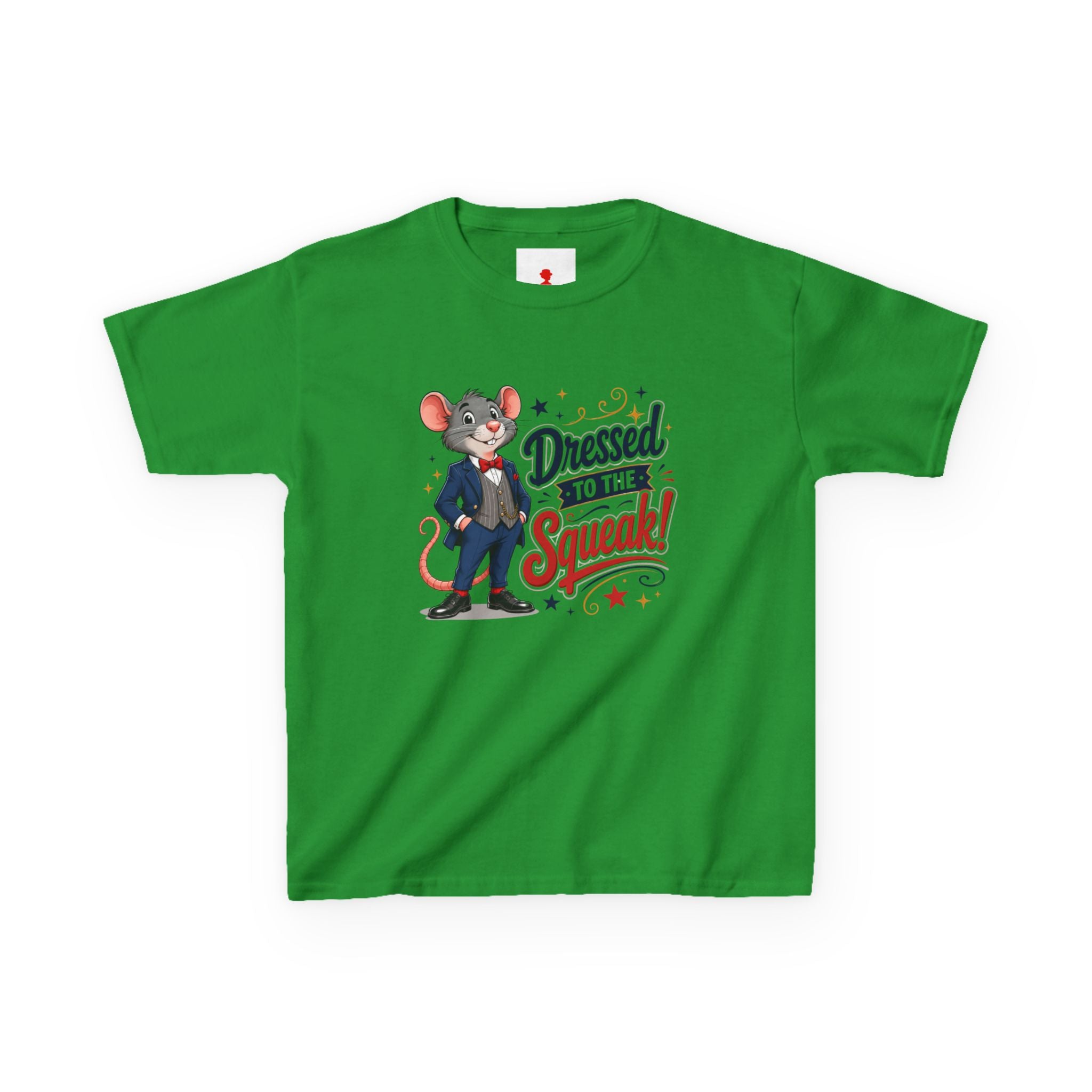 Kids Tee — "Dressed to the Squeak" Cartoon Mouse Graphic