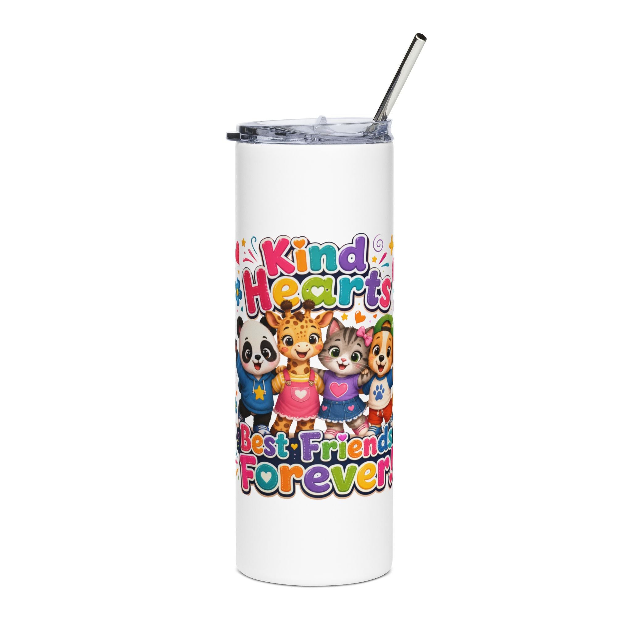 Kind Hearts Best Friends Forever 20oz Stainless Steel Tumbler
