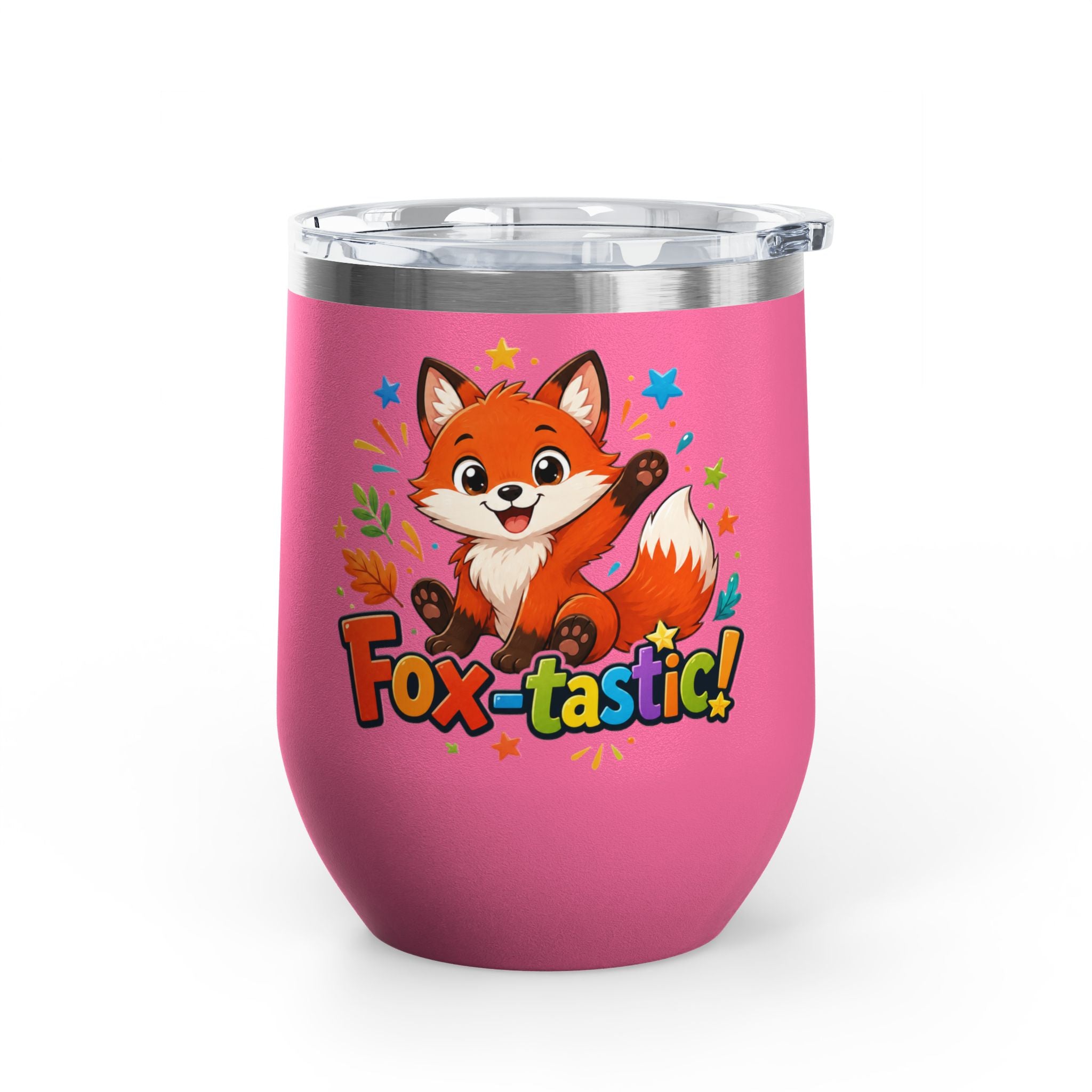 Fox-tastic! Cute Fox 12oz Insulated Tumbler (Fun Animal Gift)