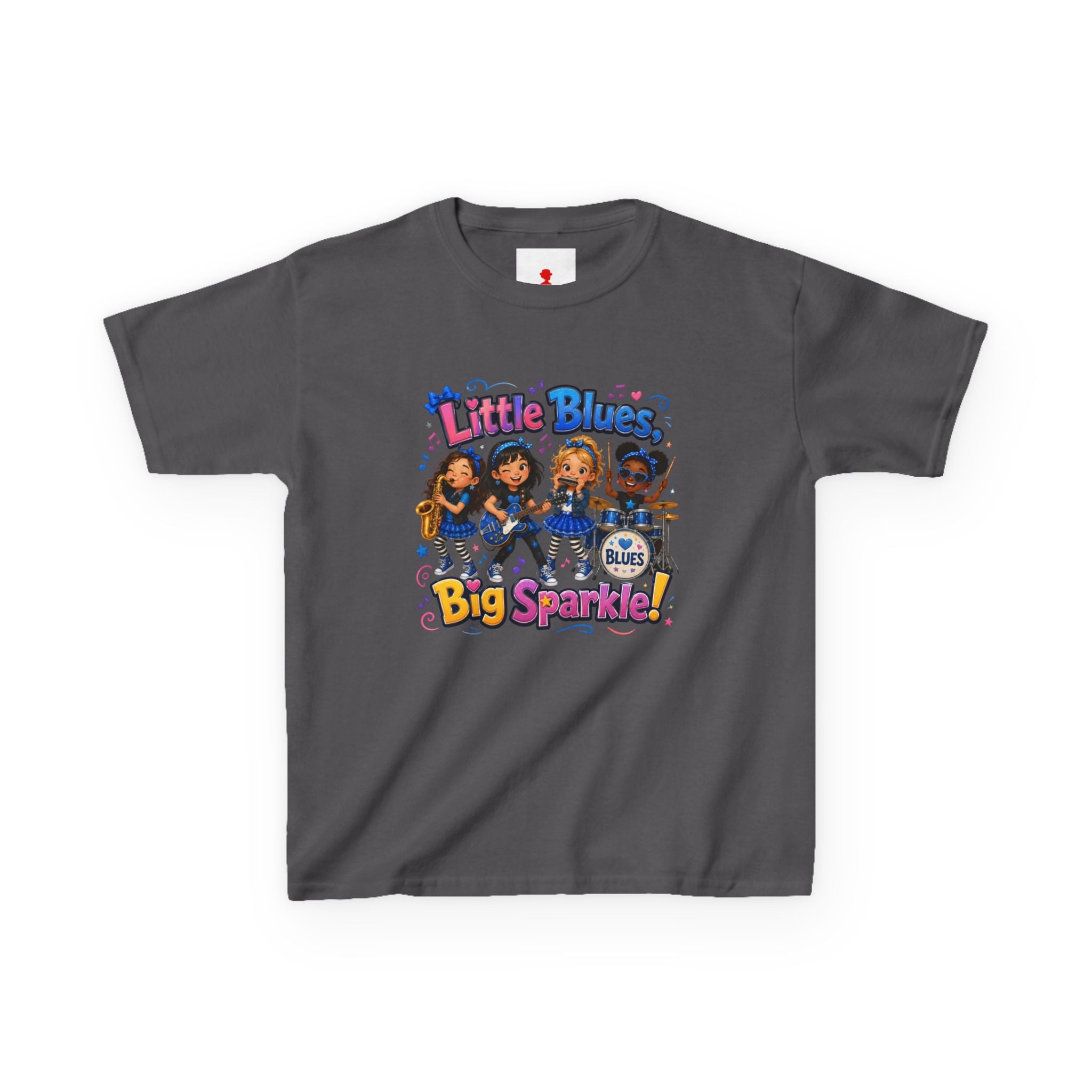 Kids Tee — "Little Blues Big Sparkle" Band Graphic