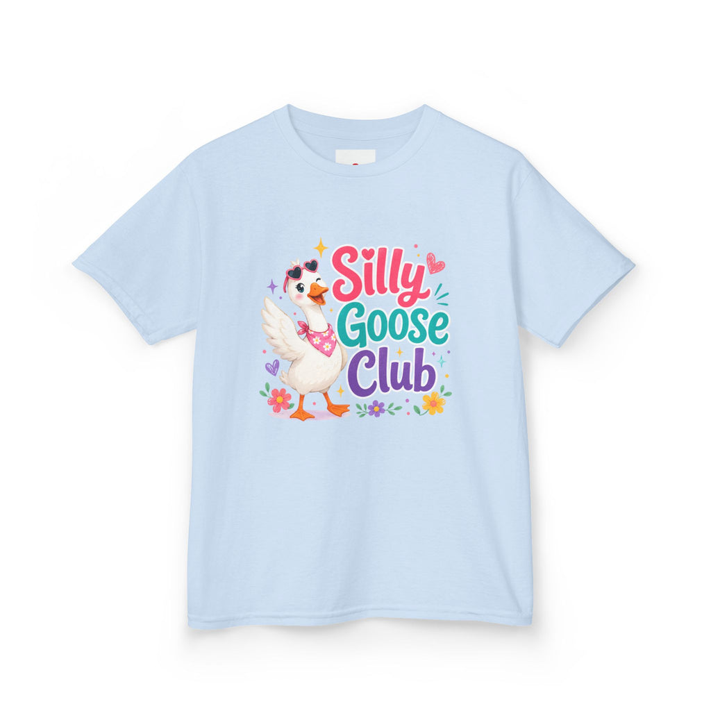 Kids T-Shirt — "Silly Goose Club" Cute Cartoon Goose Tee for Toddlers & Preschoolers