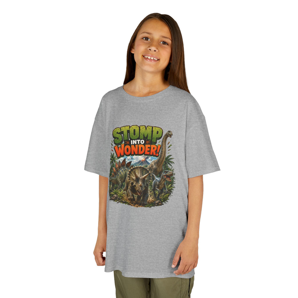 Kids T-Shirt - "Stomp Into Wonder" Dinosaur Graphic Tee