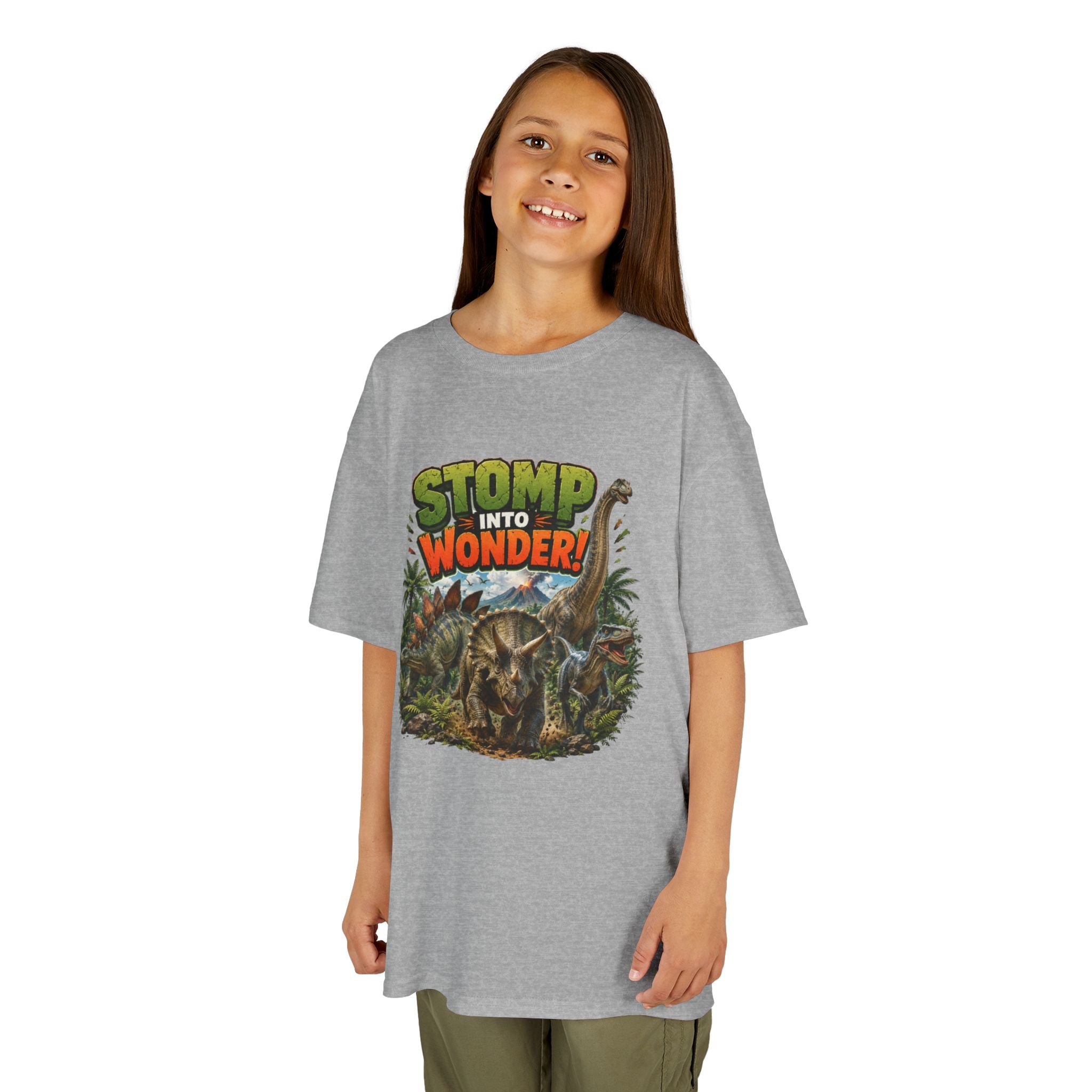 Kids T-Shirt - "Stomp Into Wonder" Dinosaur Graphic Tee
