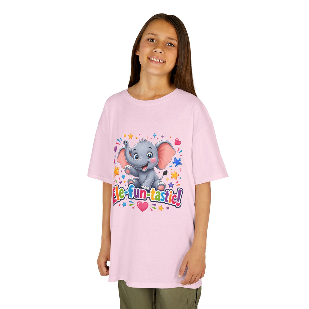 Kids T-Shirt — "Ele-fun-tastic!" Cute Elephant Graphic Tee for Toddlers, Birthday & Playtime