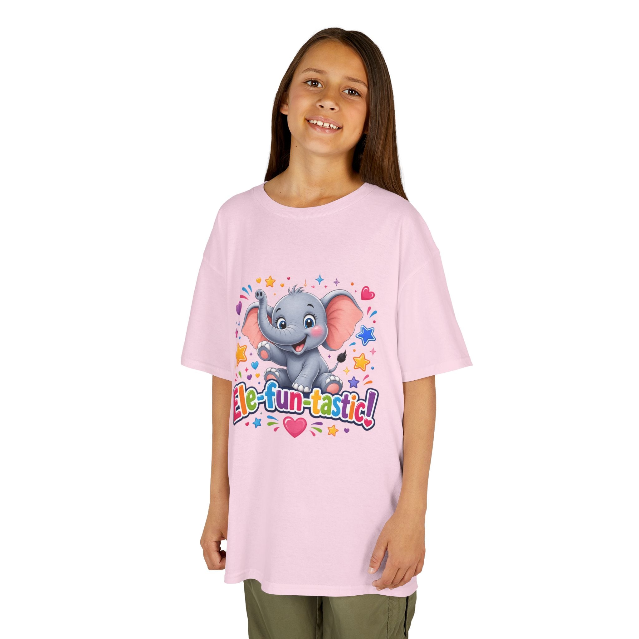 Kids T-Shirt — "Ele-fun-tastic!" Cute Elephant Graphic Tee for Toddlers, Birthday & Playtime