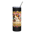 Cute & Cuddly Cat Tumbler – 'Little Buddy' 20oz Stainless Steel Travel Cup