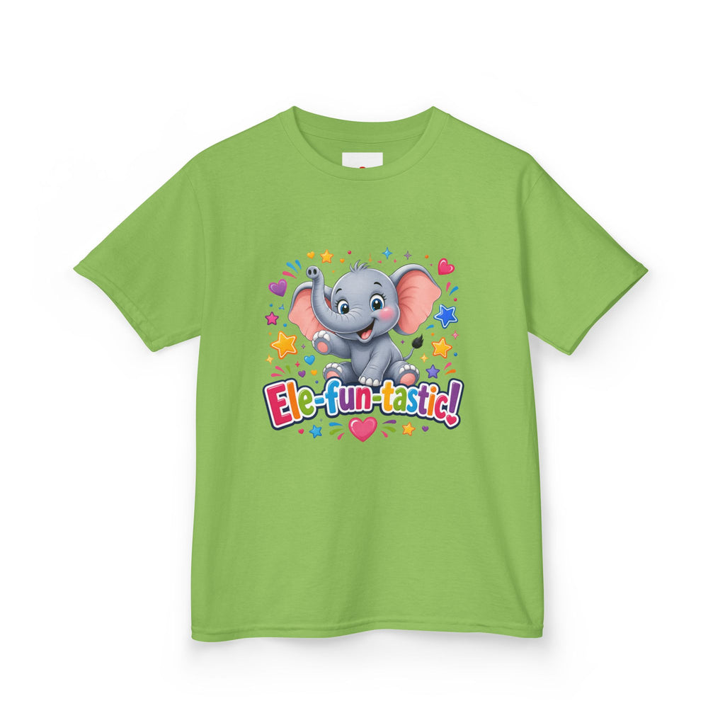 Kids T-Shirt — "Ele-fun-tastic!" Cute Elephant Graphic Tee for Toddlers, Birthday & Playtime