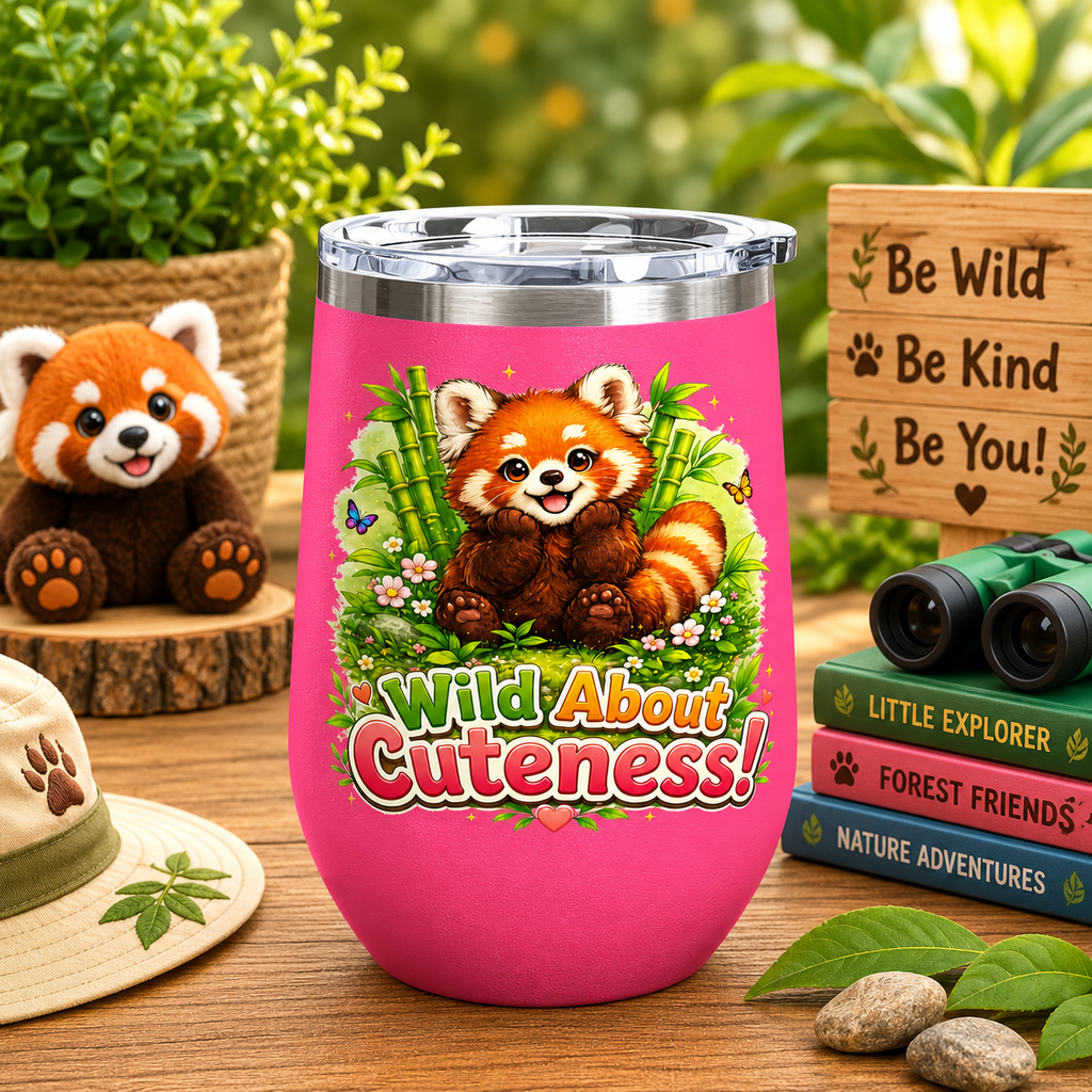 "Wild About Cuteness!" Red Panda Insulated 12oz
