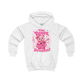Kids Hoodie — "Tiny Tunes, Big Dreams" Pink Musical Bear Hoodie for Toddlers