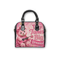 Shoulder Handbag — Cute Pink Teddy 'Tiny Tunes Big Dreams' Guitar Purse