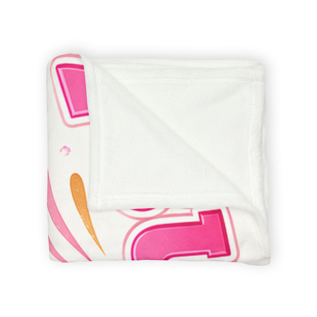 Plush Baby Blanket — "Tiny Tunes, Big Dreams!" Pink Teddy Guitar Throw