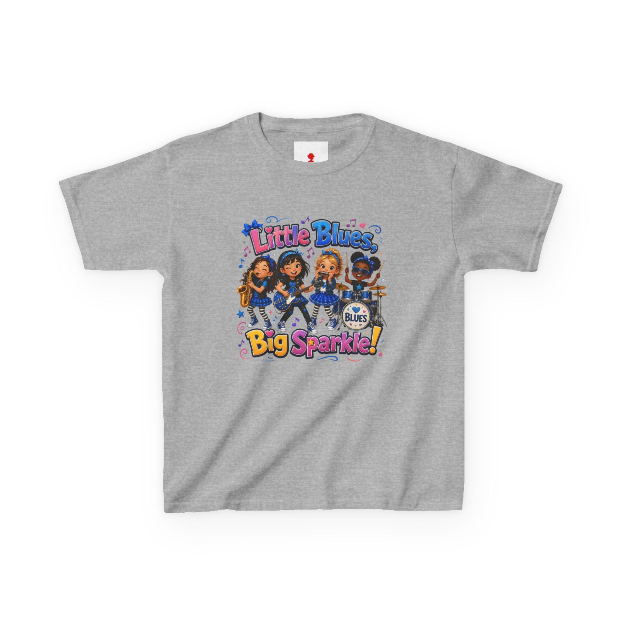 Kids Tee — "Little Blues Big Sparkle" Band Graphic