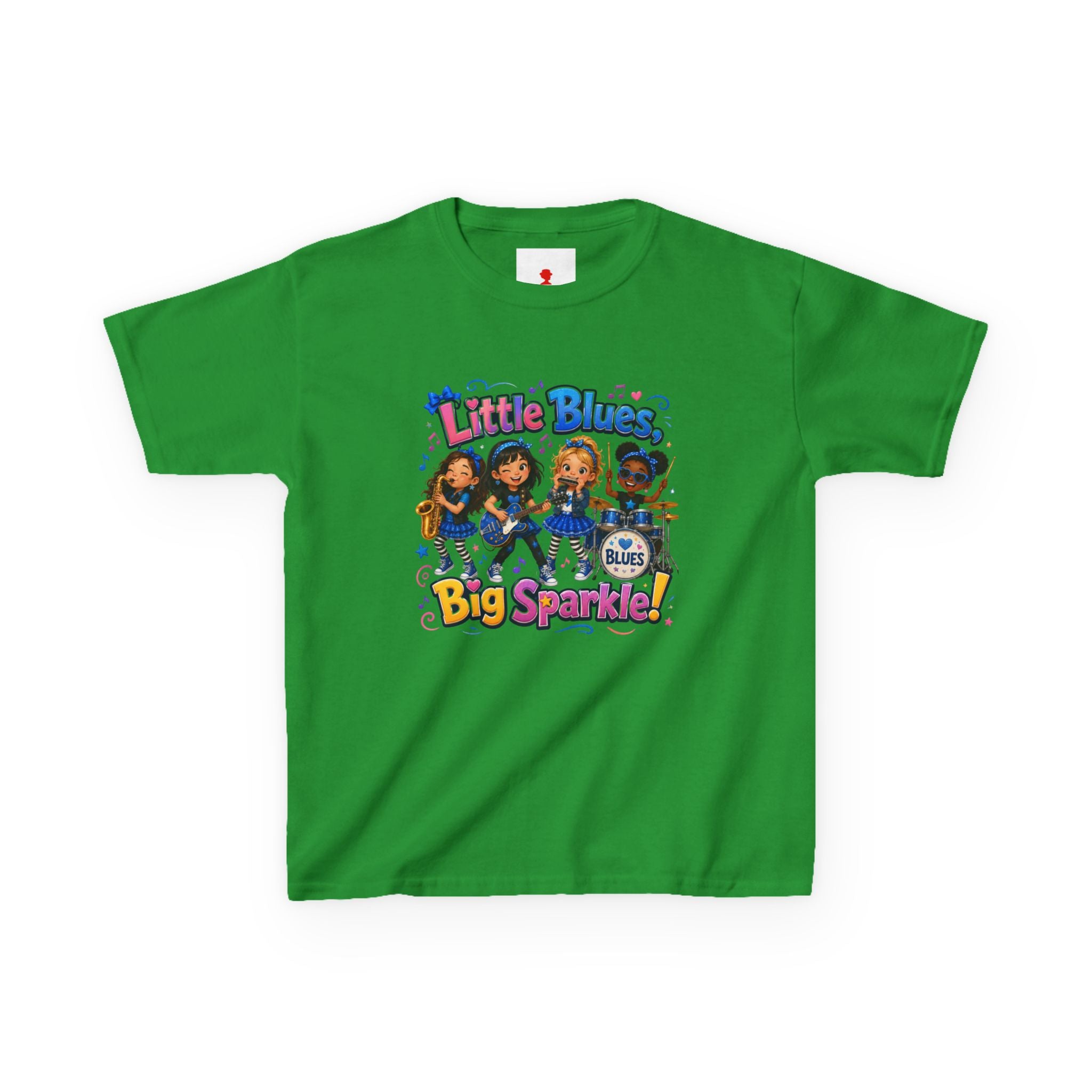 Kids Tee — "Little Blues Big Sparkle" Band Graphic