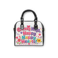Granny Hugs Happy Happy Hearts Shoulder Handbag | Floral Heart Graphic Purse