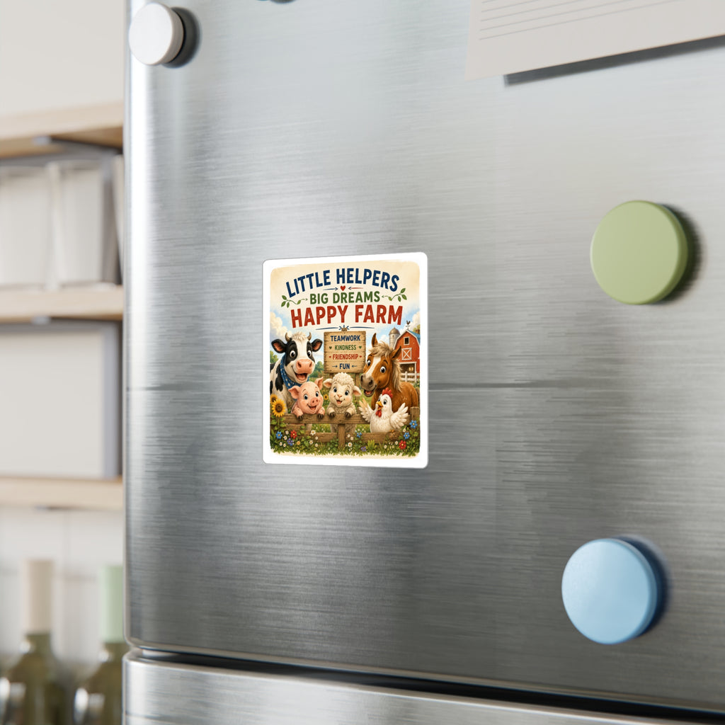 Happy Farm 'Little Helpers, Big Dreams' Vinyl Sticker