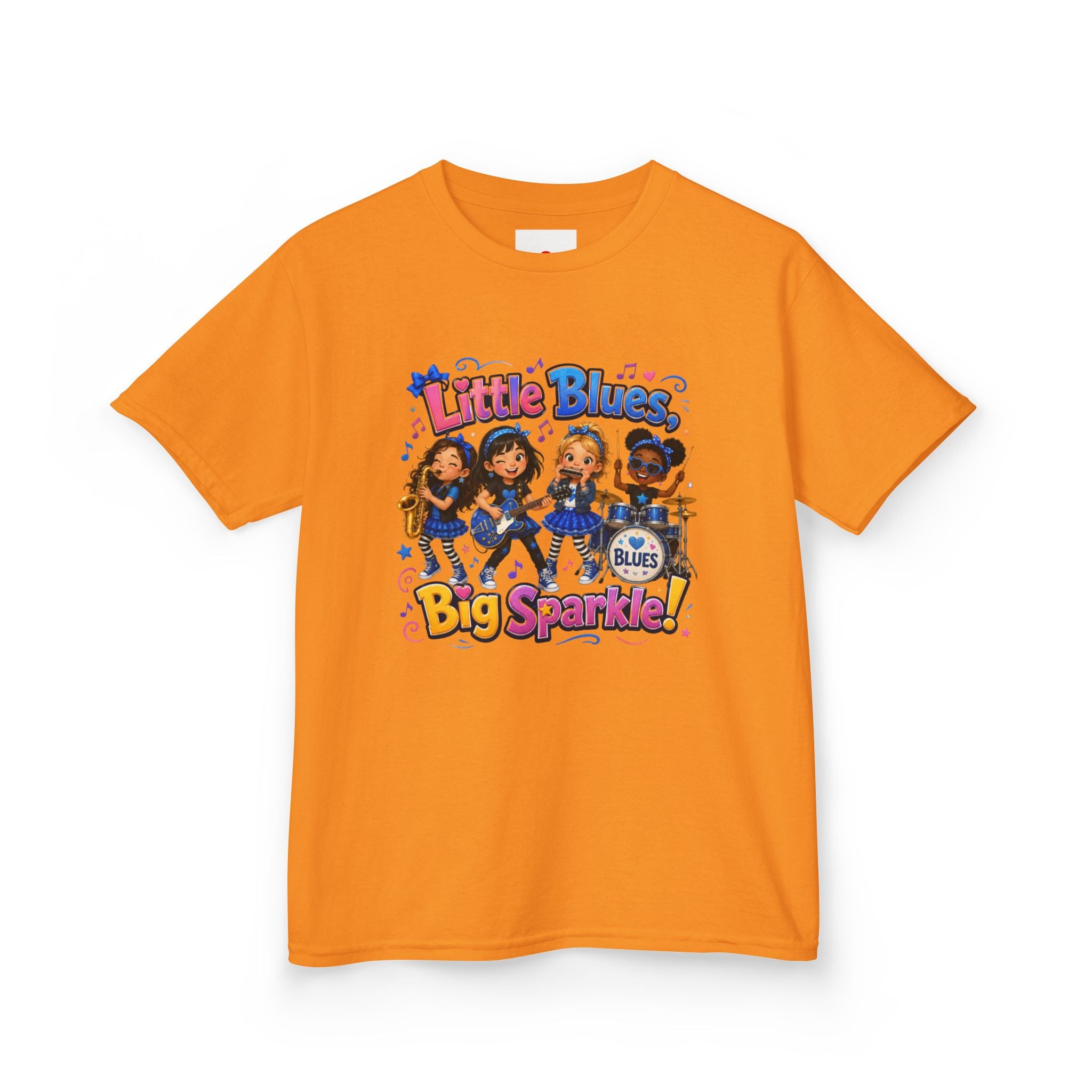 Kids Tee — "Little Blues Big Sparkle" Band Graphic