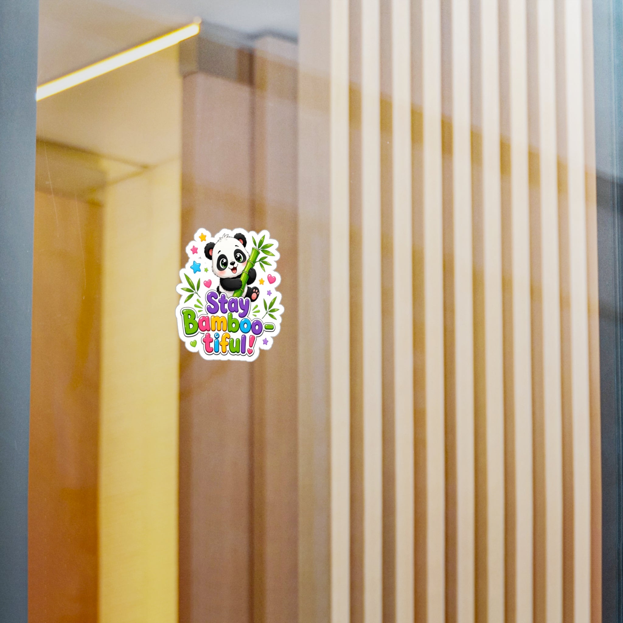 Stay Bamboo-tiful Panda Vinyl Sticker