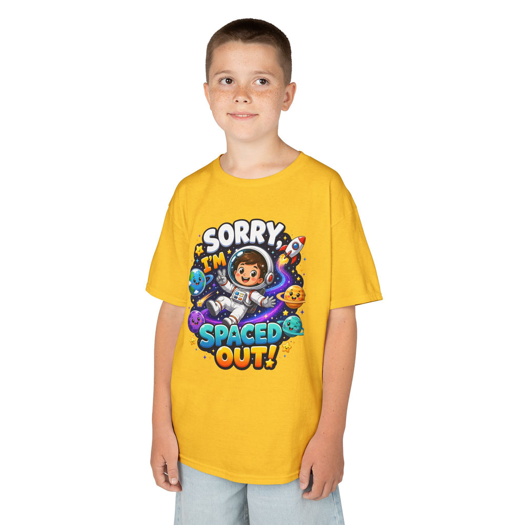Spaced Out Kids T-Shirt — "Sorry I'm Spaced Out!" Cute Space Astronaut Tee
