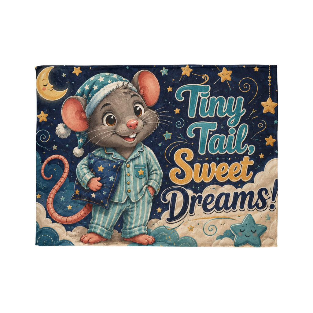 “Tiny Tail Sweet Dreams” Plush Blanket