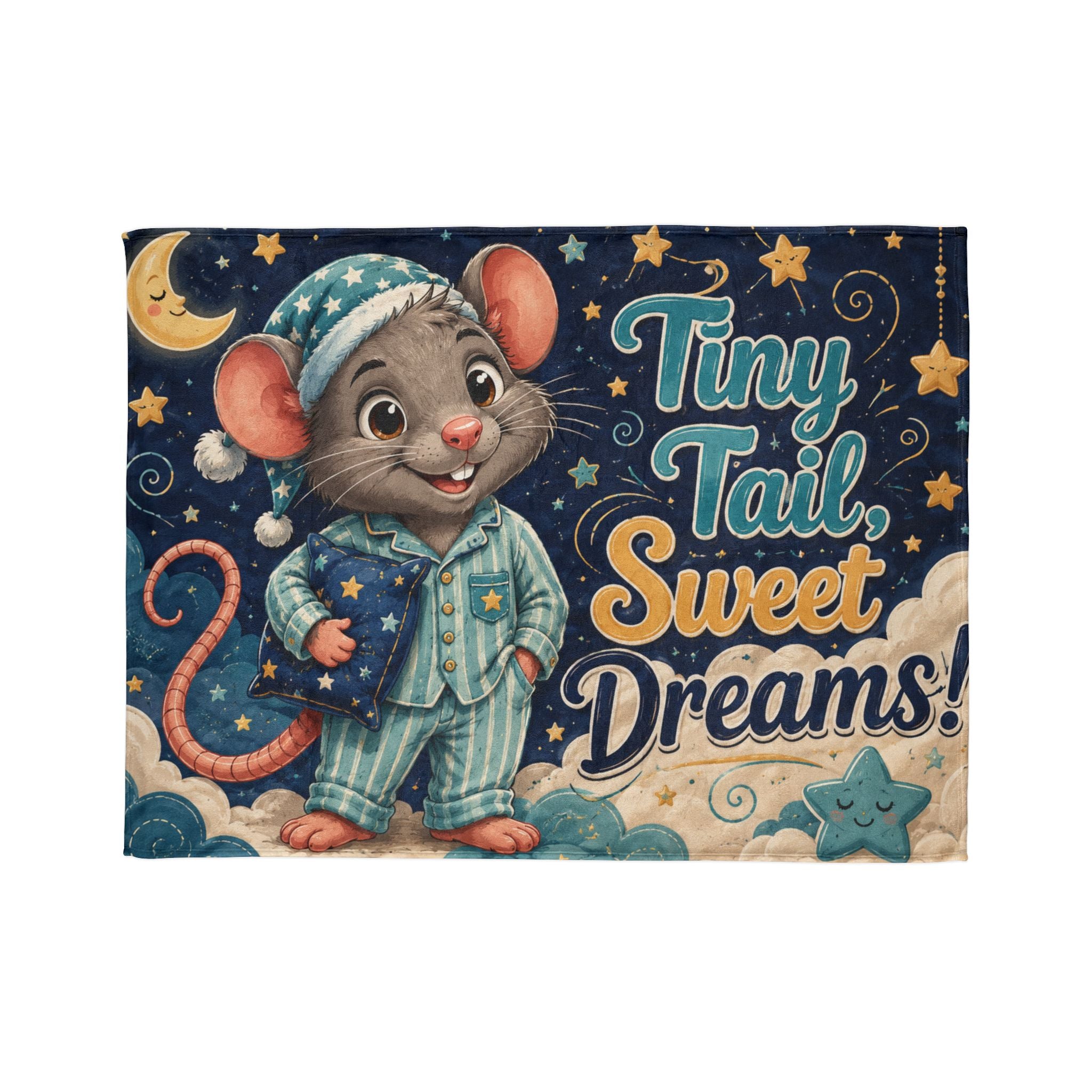 “Tiny Tail Sweet Dreams” Plush Blanket