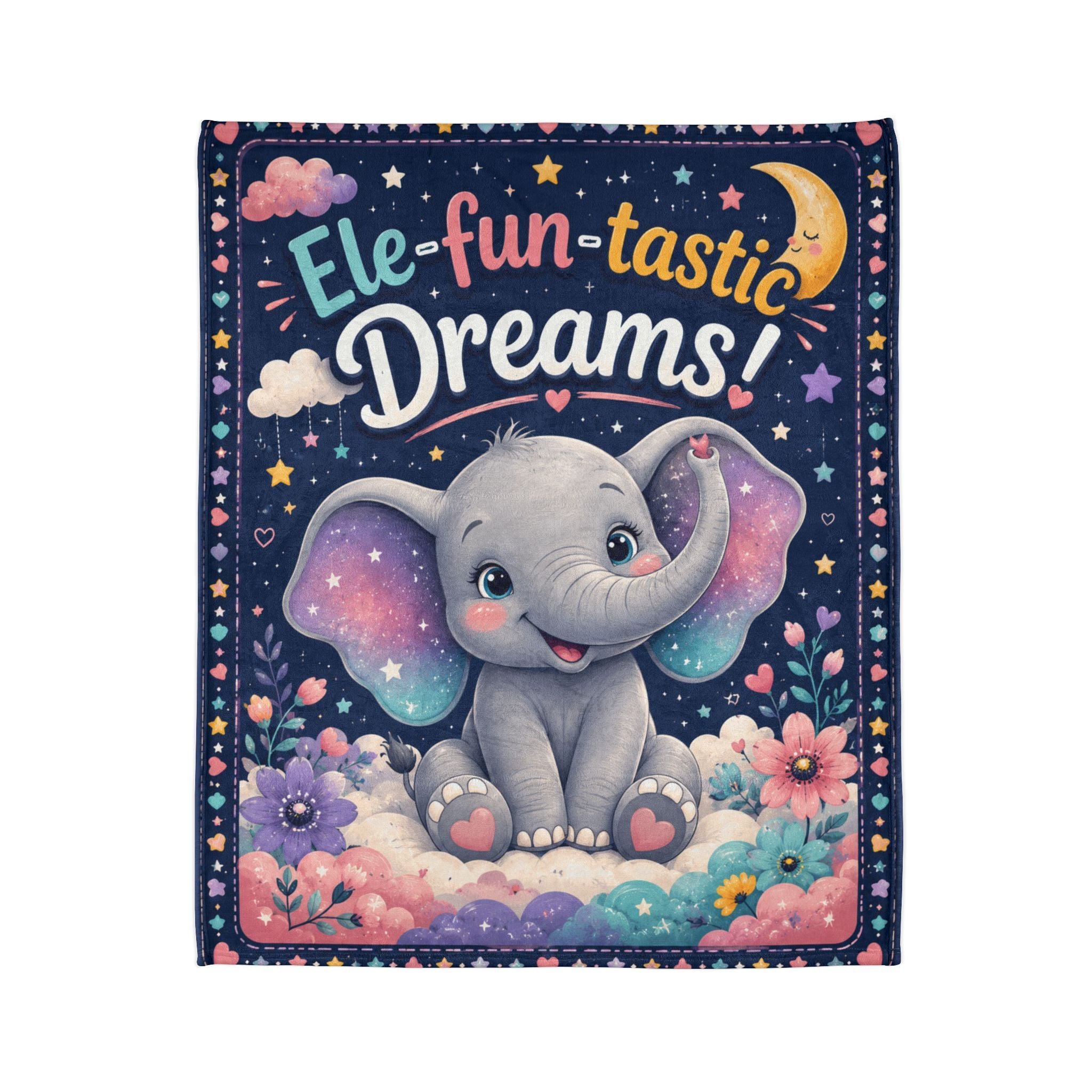 Ele-fun-tastic Dreams! Baby Elephant Plush Blanket