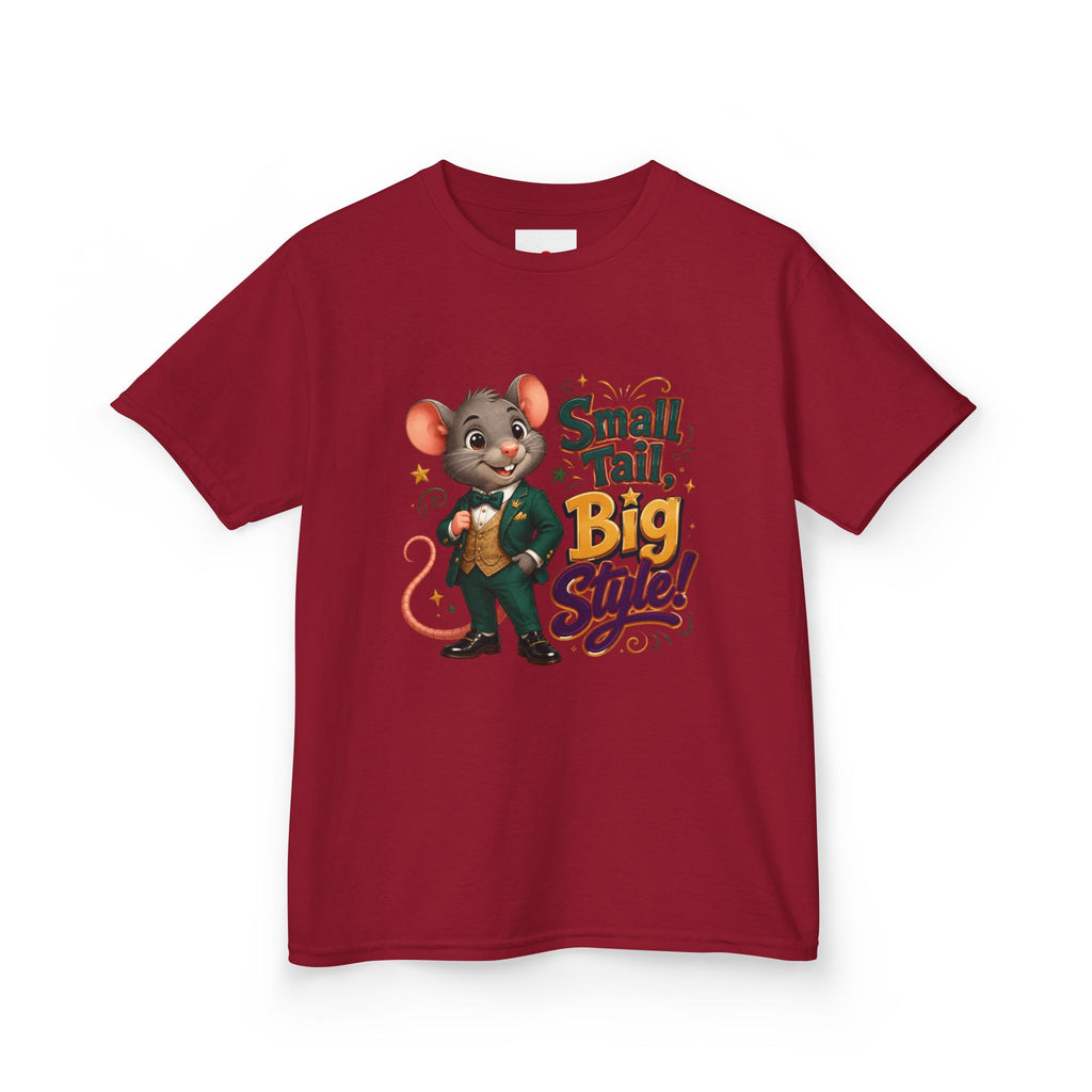 Kids T-Shirt — “Small Tail, Big Style!” Cartoon Mouse Graphic Tee