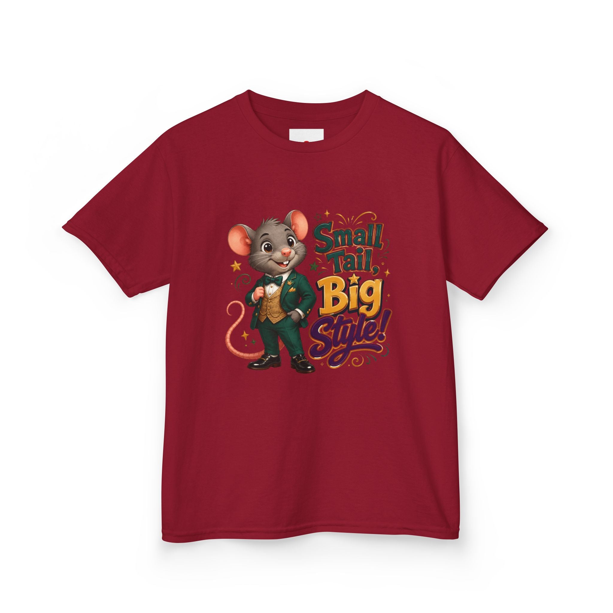 Kids T-Shirt — “Small Tail, Big Style!” Cartoon Mouse Graphic Tee