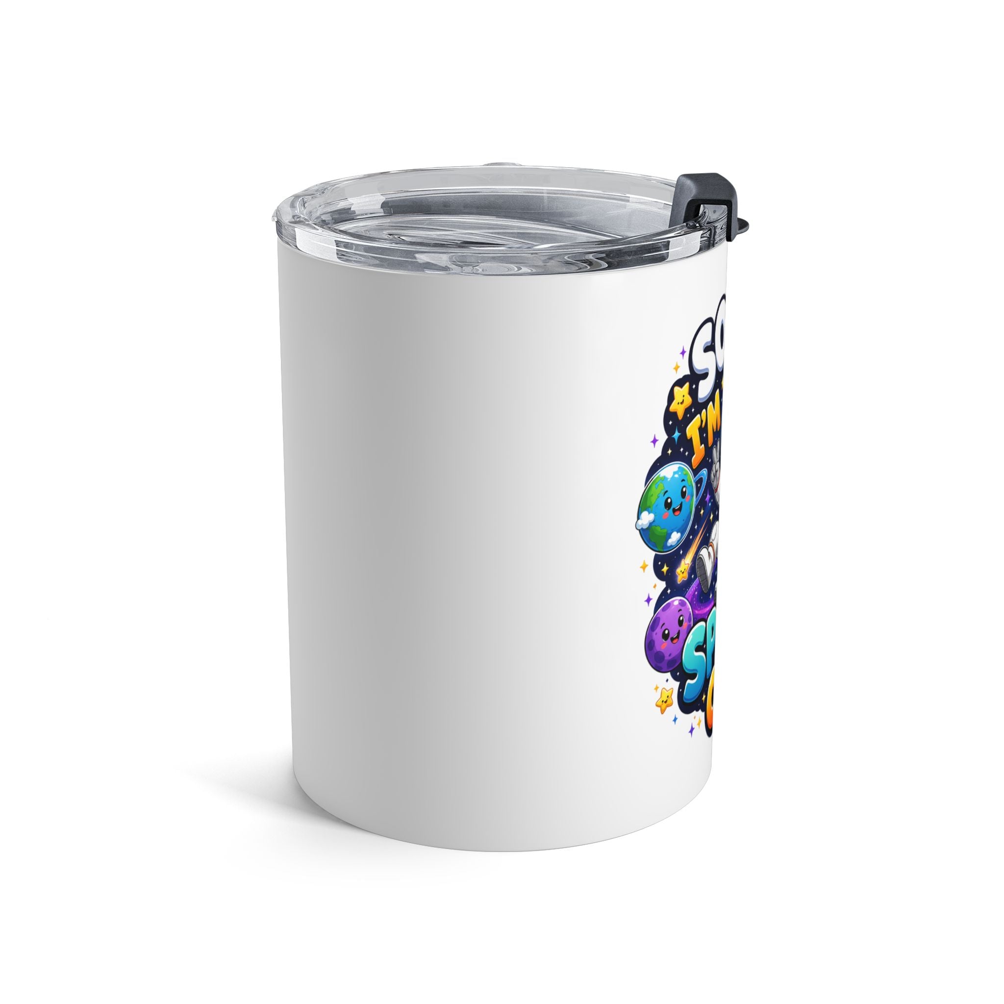 Tumbler — “Sorry I’m Spaced Out!” Cute Astronaut Kids Travel Tumbler, Space Gift for Kids