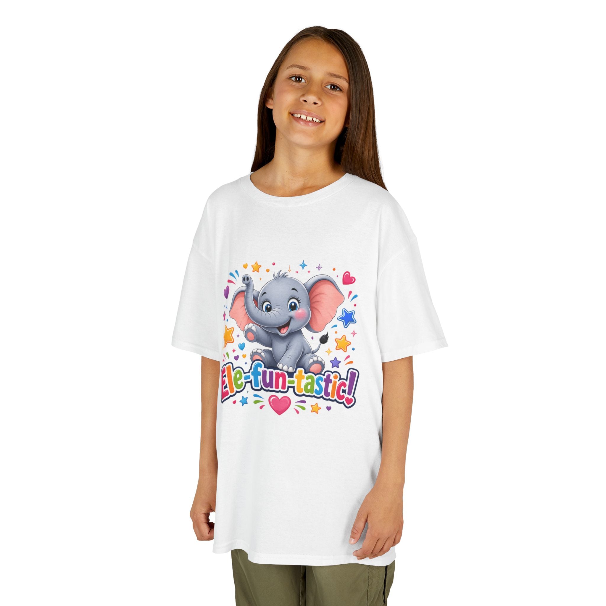 Kids T-Shirt — "Ele-fun-tastic!" Cute Elephant Graphic Tee for Toddlers, Birthday & Playtime