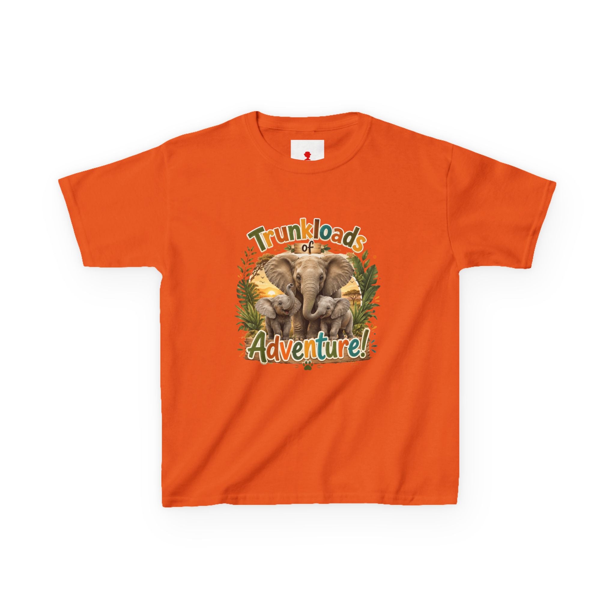 Kids Tee - "Trunkloads of Adventure" Elephant Graphic