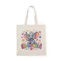 Ele-Fun-Tastic! Cute Elephant Kids Tote Bag — Colorful Animal Canvas Shopper