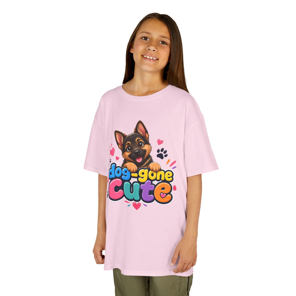 Kids T-Shirt — "Dog-Gone Cute" German Shepherd Puppy Tee