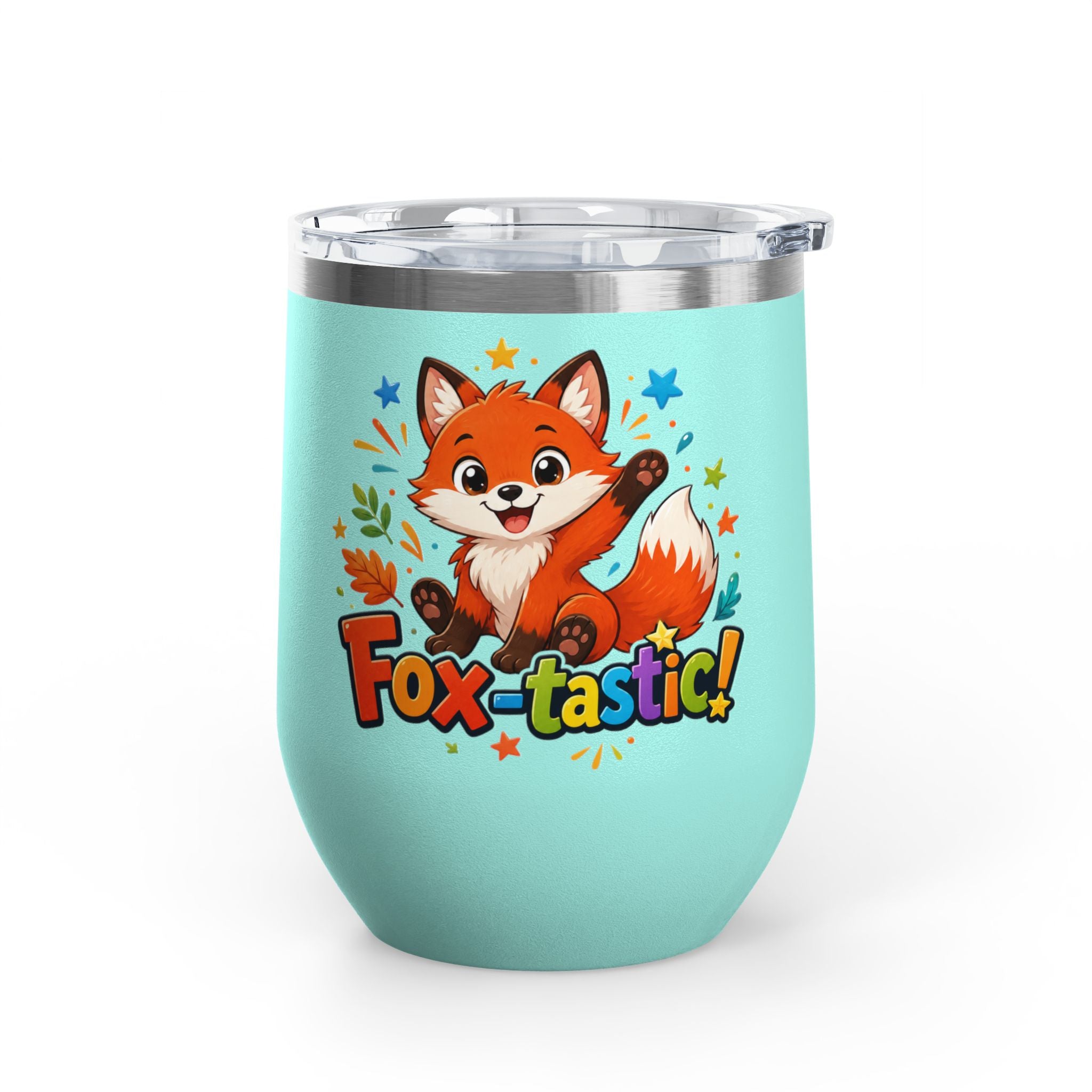 Fox-tastic! Cute Fox 12oz Insulated Tumbler (Fun Animal Gift)