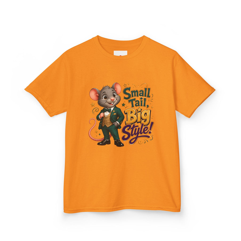 Kids T-Shirt — “Small Tail, Big Style!” Cartoon Mouse Graphic Tee