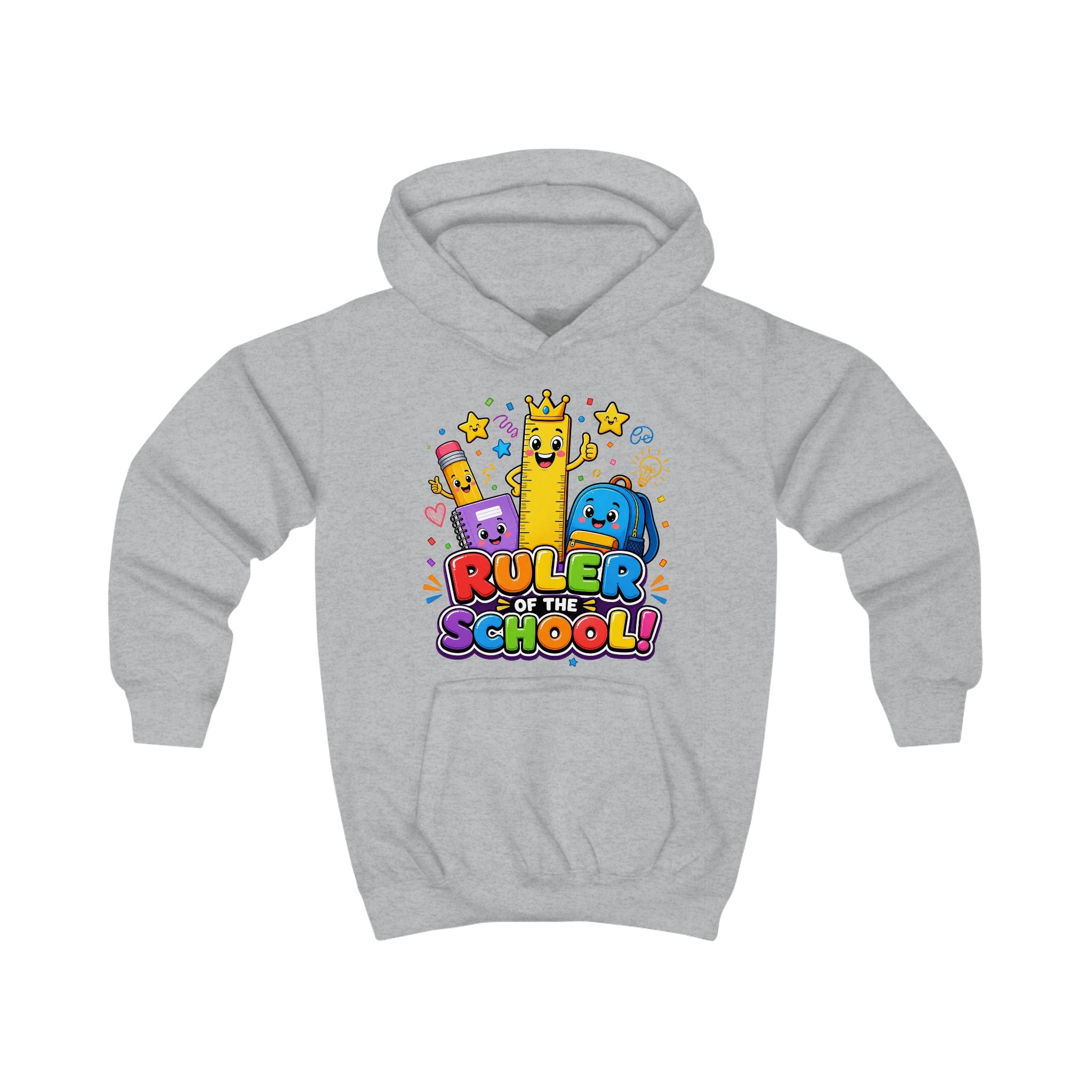 Ruler of the School Kids Hoodie — Cute Back-to-School Graphic Pullover